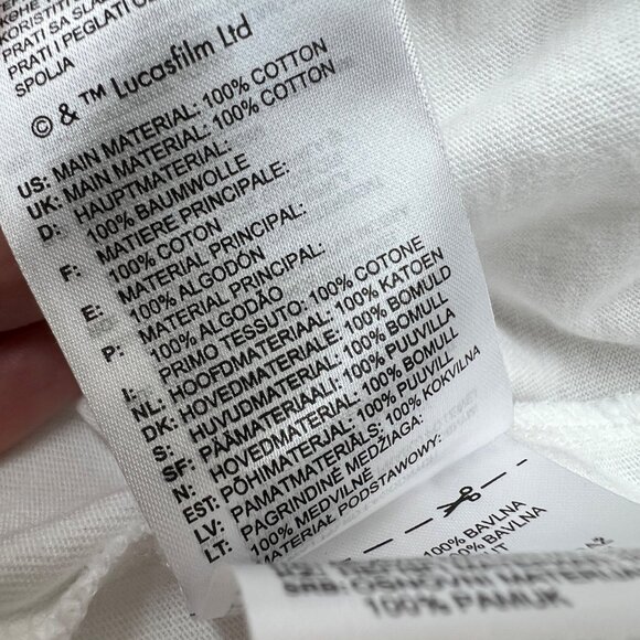 Adidas Star Wars Yoda Graphic Tee Short Sleeve White Green Size XL - Picture 7 of 10